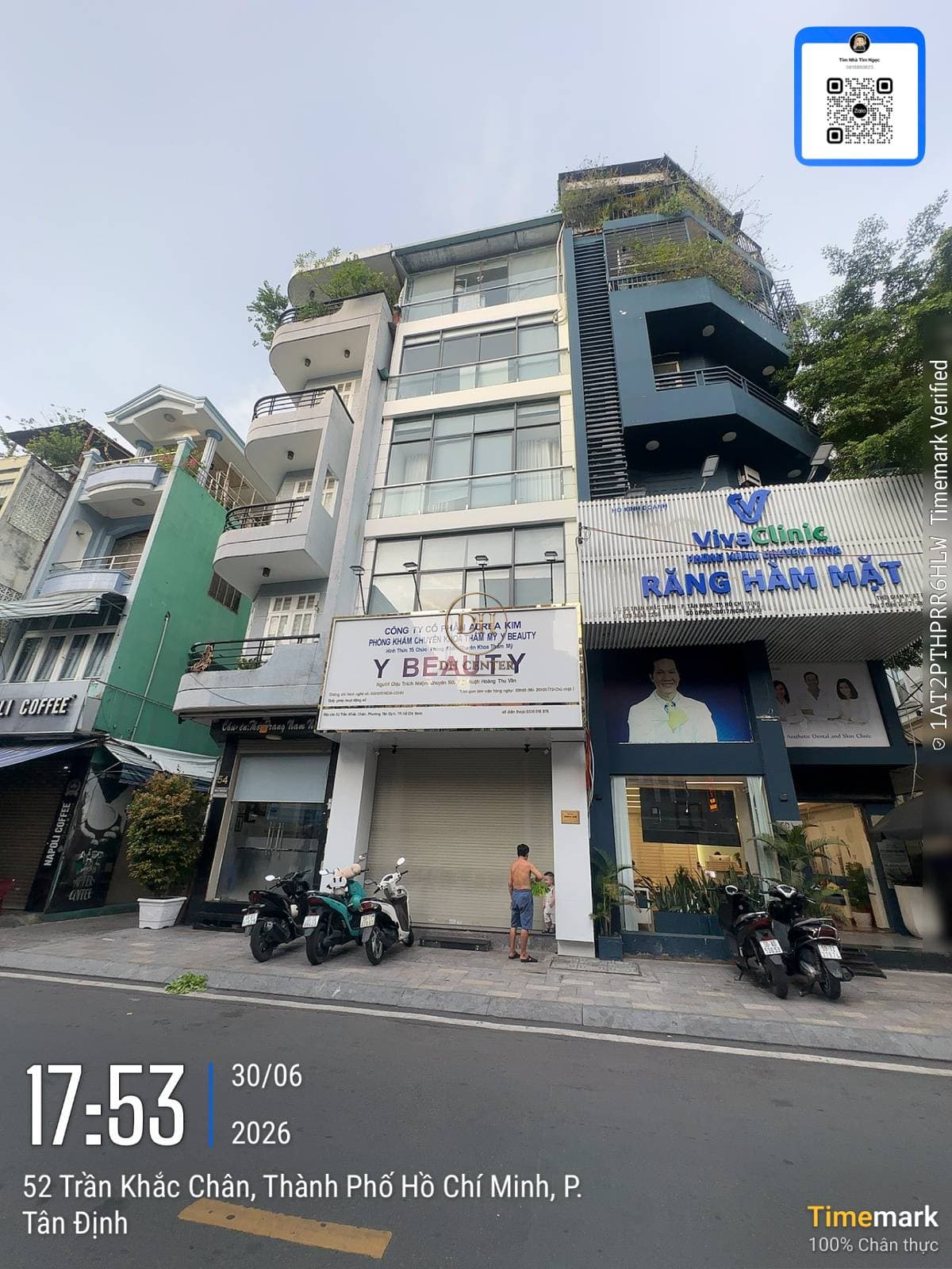 CHO THUÊ NHÀ 52 Trần Khắc Chân, Phường Tân Định, Quận 1